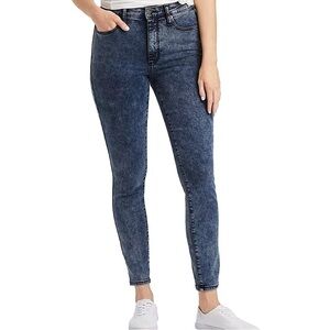 UNIVERSAL Thread Highest Rise Skinny Slim Leg Jean Dark Blue Size 0